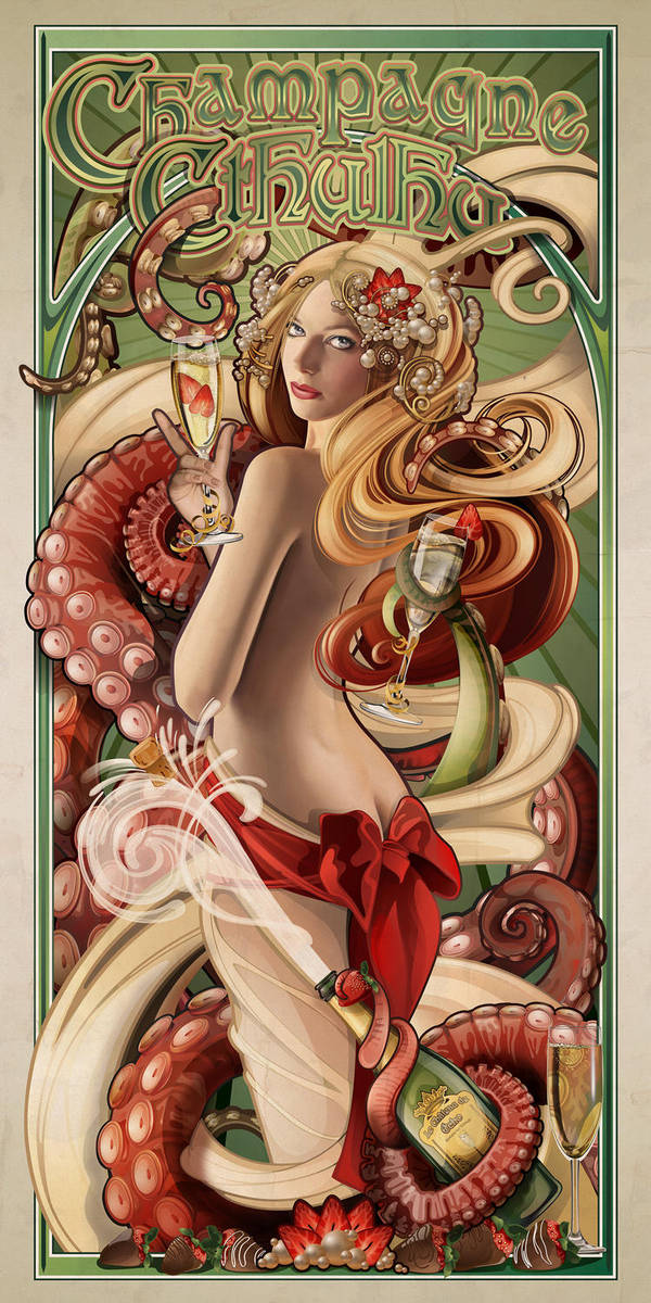 Champagne Cthulhu by echo-x