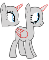 En pointe Earth pony base by Rainseed on DeviantArt
