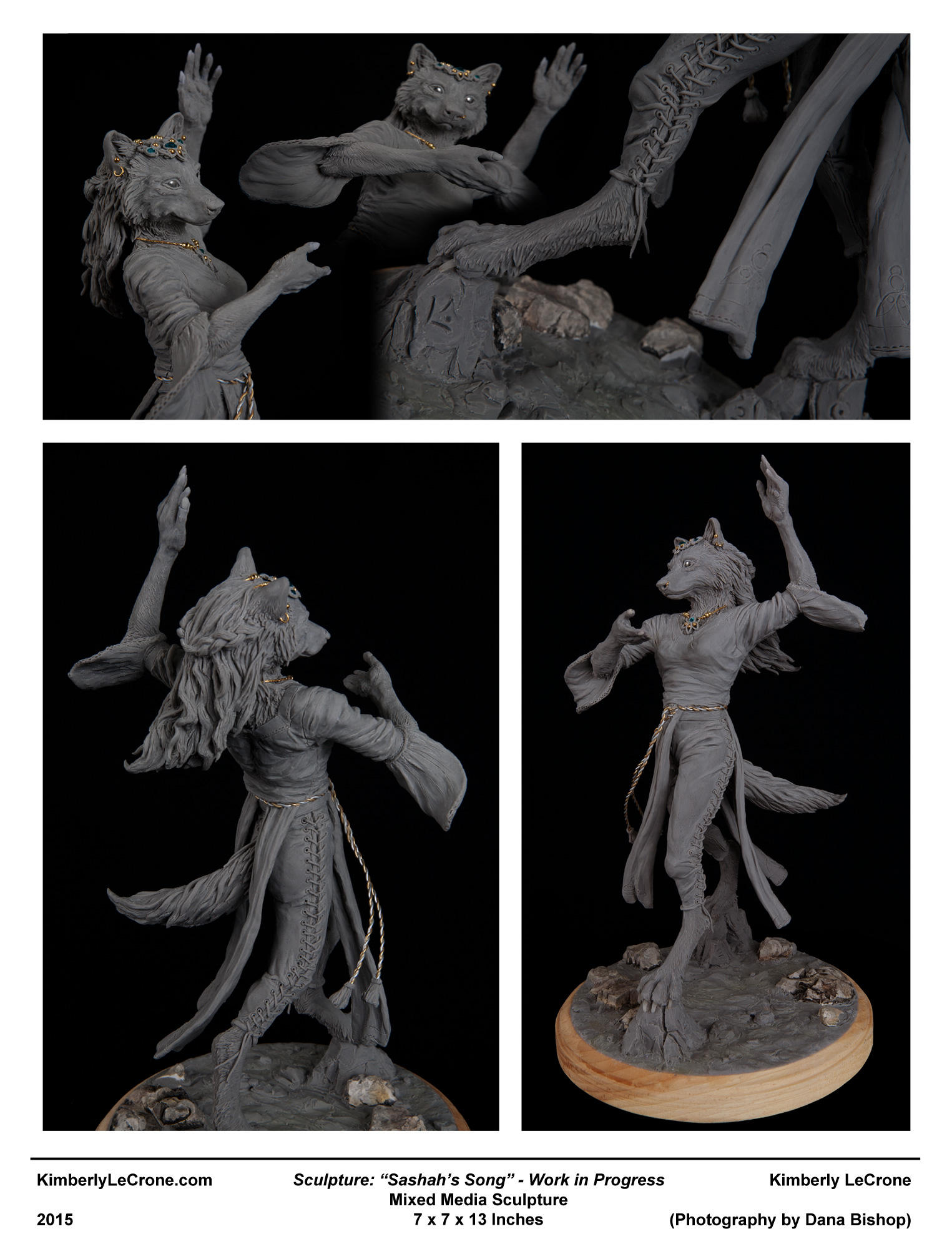 'Sashah's Song' - Mixed Media Sculpture by Dreamspirit