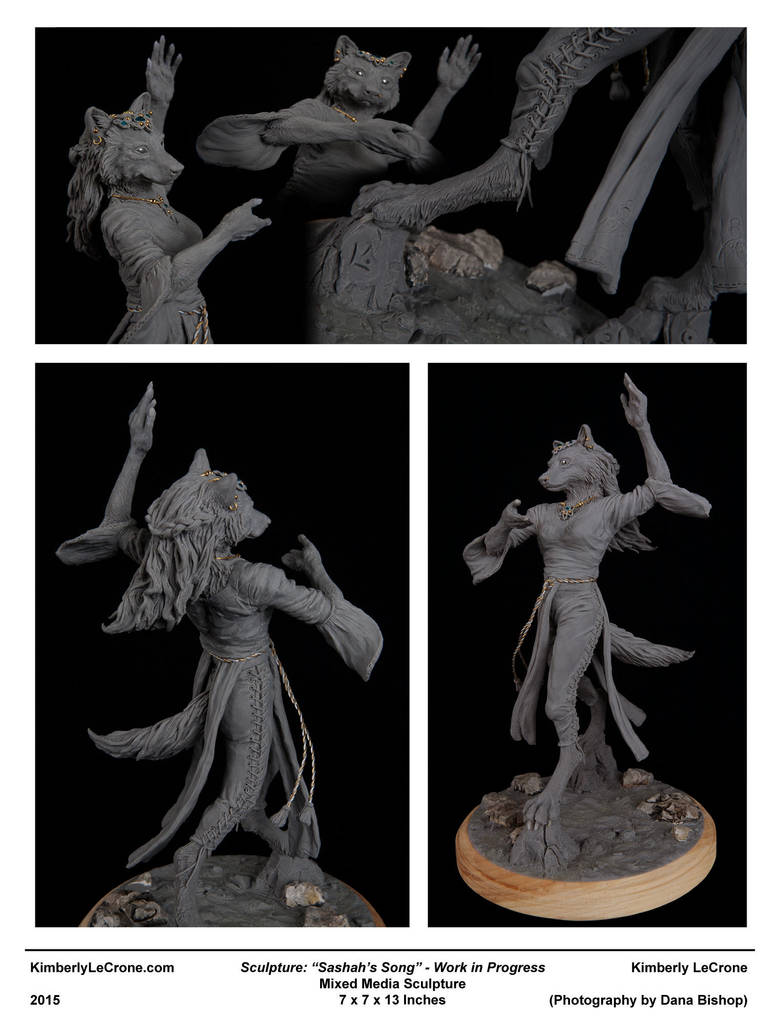 'Sashah's Song' - Mixed Media Sculpture by Dreamspirit