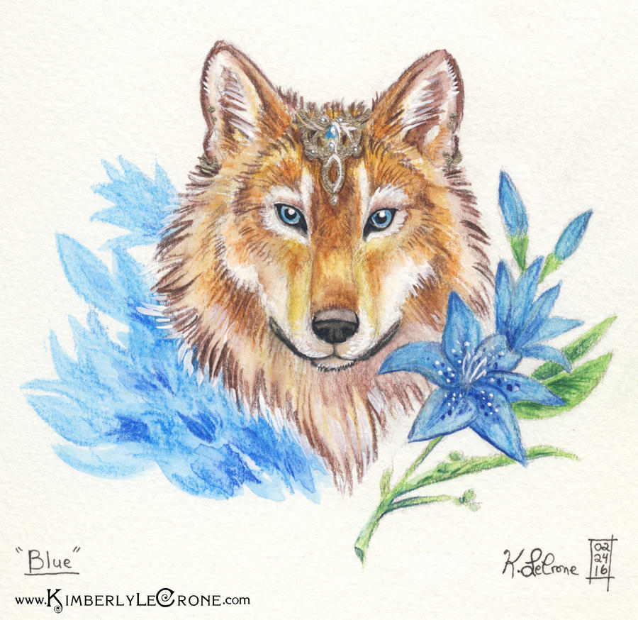 30 Day Story-Sketch Challenge: Day 17: Blue by Dreamspirit