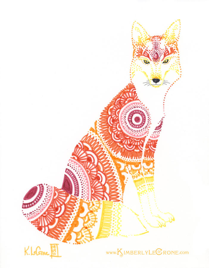 Mandala Fox by Dreamspirit