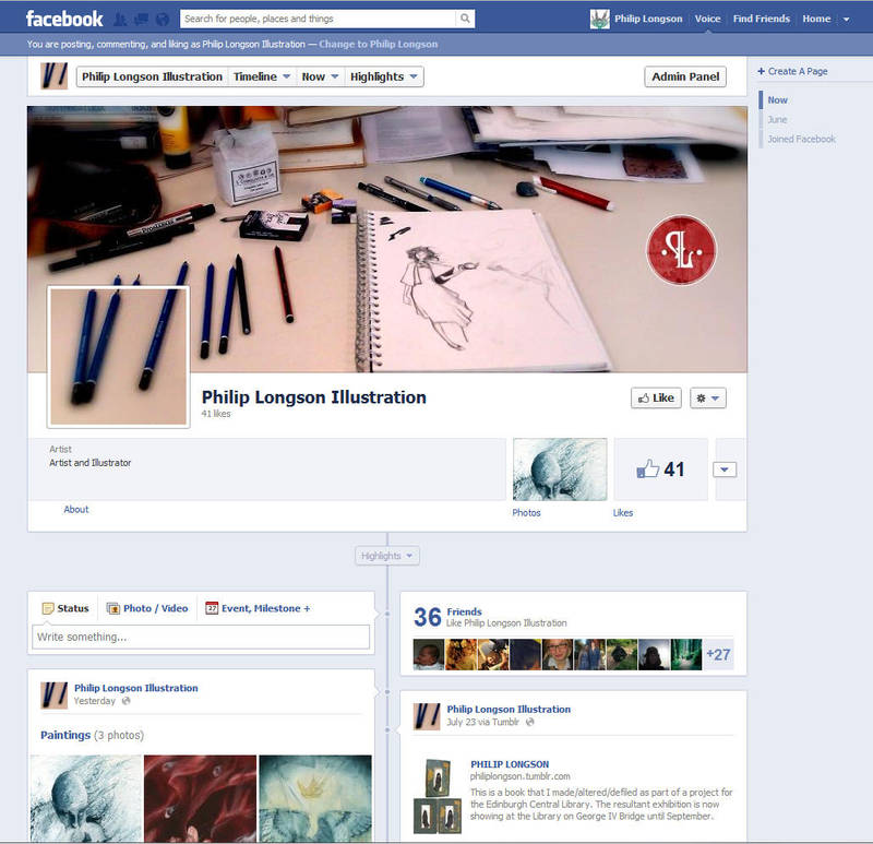 My new Facebook page! by PhillyBoyWonder