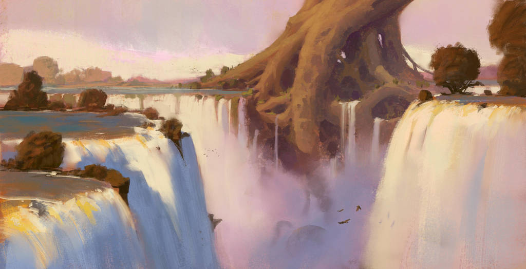 Waterfalls + Process video by JeremyPaillotin