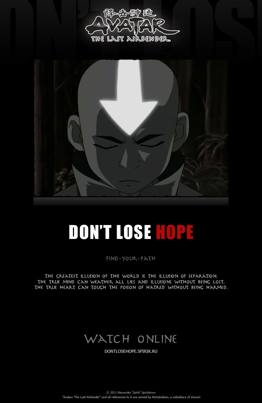 DON'T LOSE HOPE - ATLA-Clip by spirik