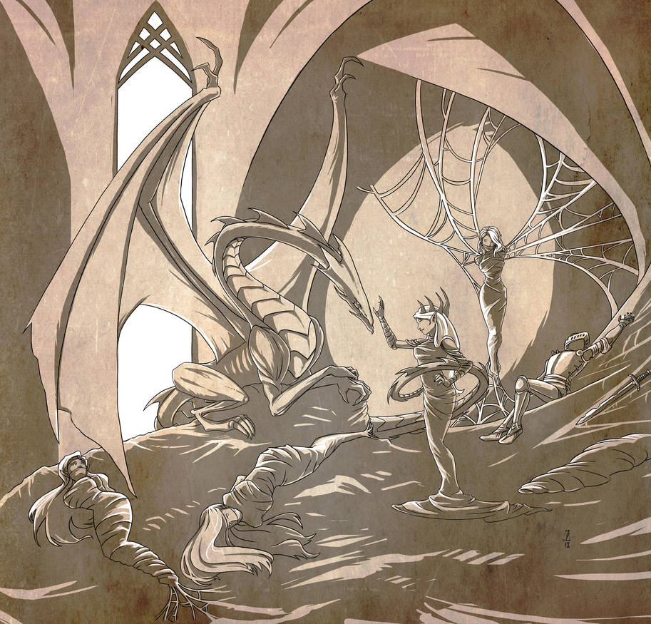 Quil and Alyl - WIP by Narthyxa