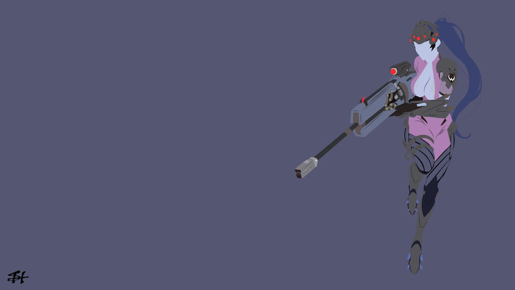 Widowmaker (Overwatch) Minimalist Wallpaper by slezzy7 on DeviantArt