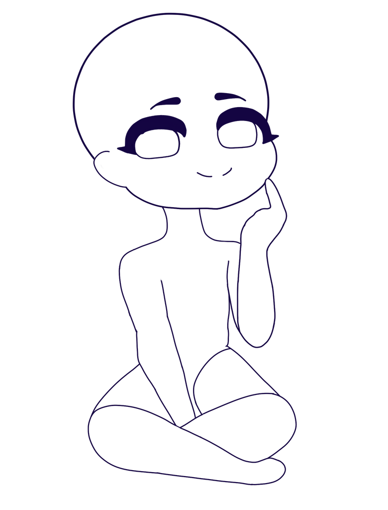 Anime Girl Sitting Down Base I've never been comfortable sitting with my feet touching the floor, and after my old chair wore out, i had to get a new one which doesn't have as large of a seat cushion as the old one. anime girl sitting down base