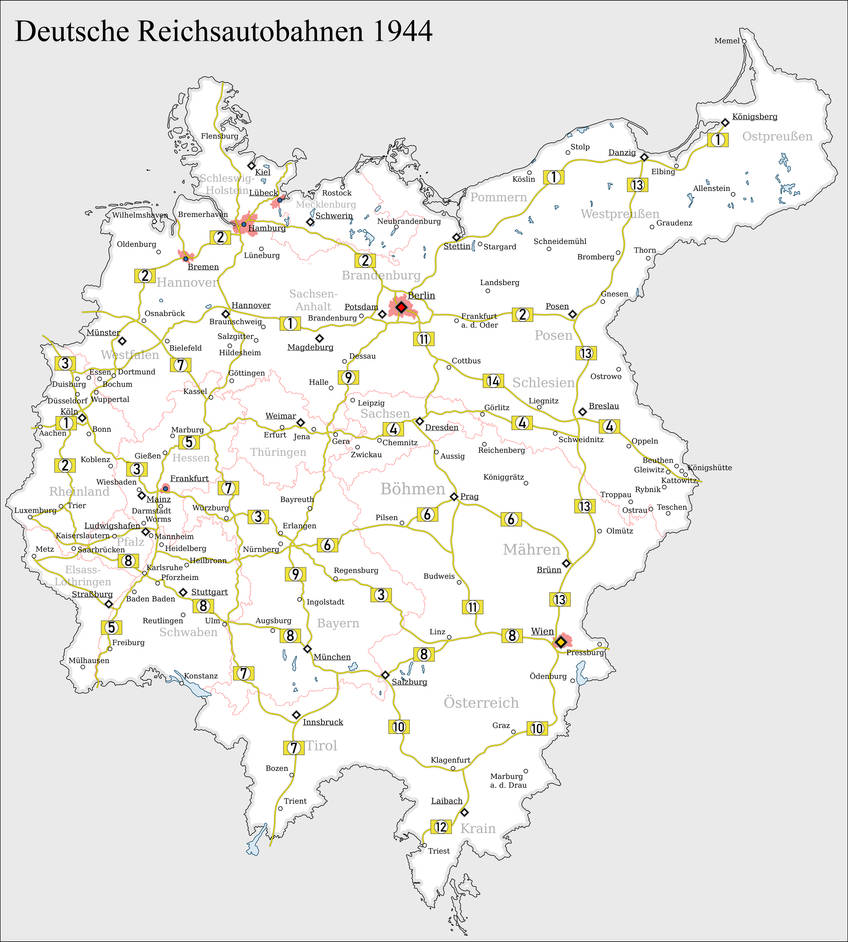 Greater Germany Autobahn Map by Arminius1871 on DeviantArt