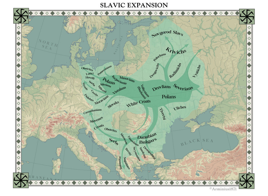 Slavic Expansion by Arminius1871
