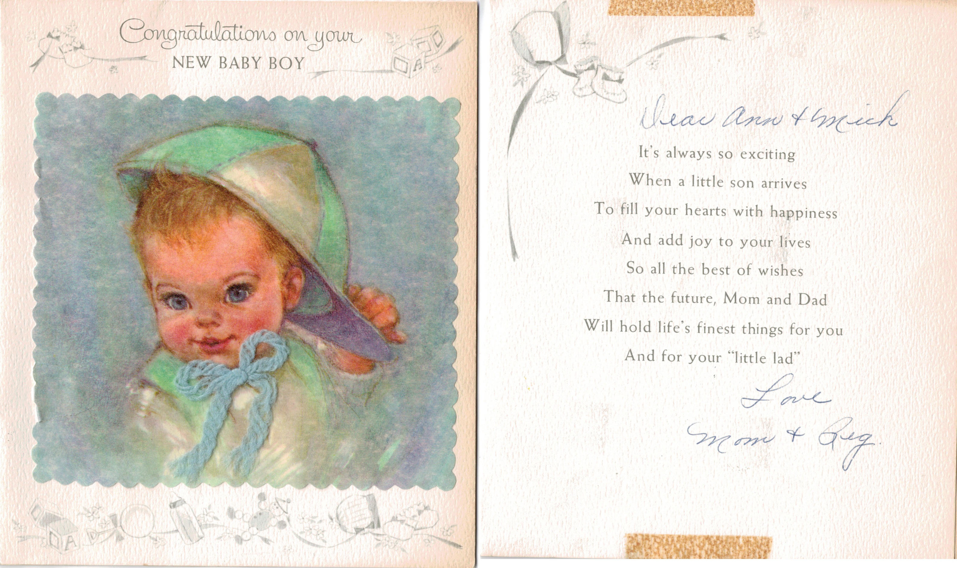 Another baby card 1958 by IdanCarre