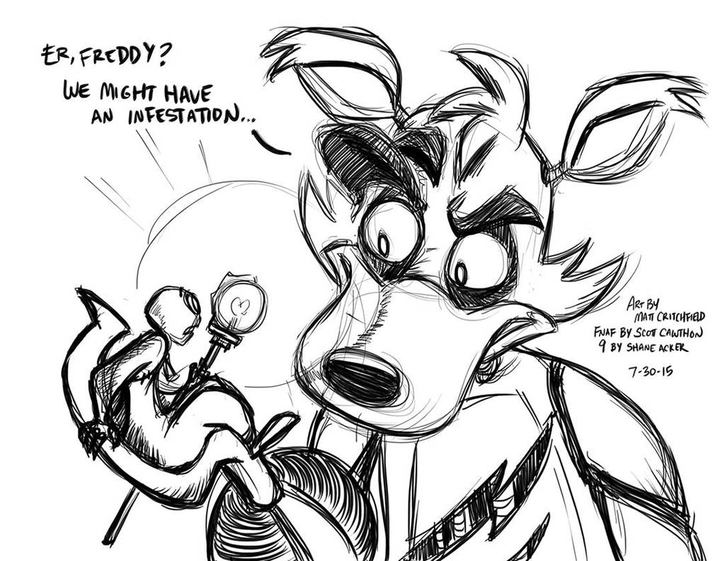 FNAF - Foxy Meets 9 - 7-30-15 by Mattartist25 on DeviantArt