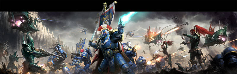 Warhammer 40K: Conquest Box Art by wraithdt