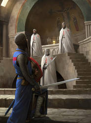 Templars Guarding the Holy Grail by wraithdt