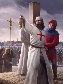 The Burning of Jacques de Molay by wraithdt