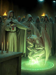 Templars Summon a Demon by wraithdt