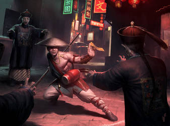 Chinese Vampire Hunter by wraithdt