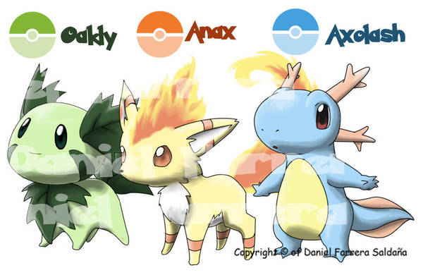 Starters 5th Gen Pokemon by farreer on DeviantArt