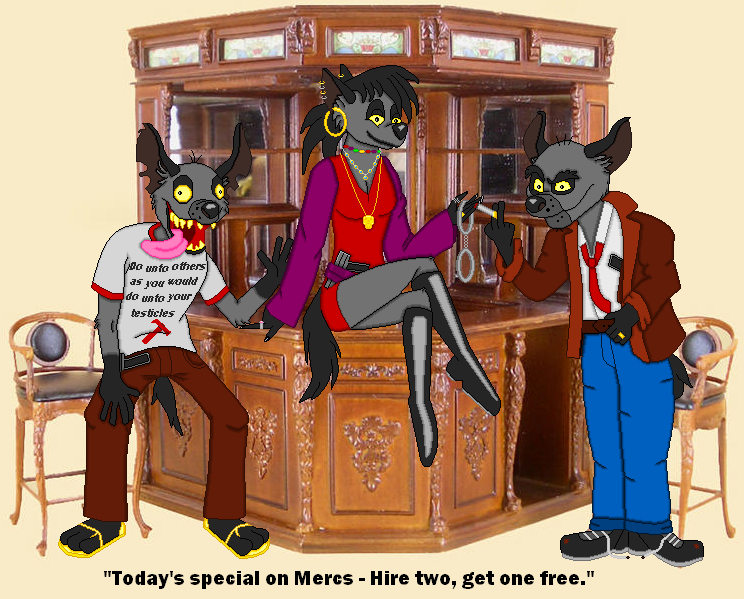 Shenzi, Banzai and Ed - Mercs by Loanet on DeviantArt