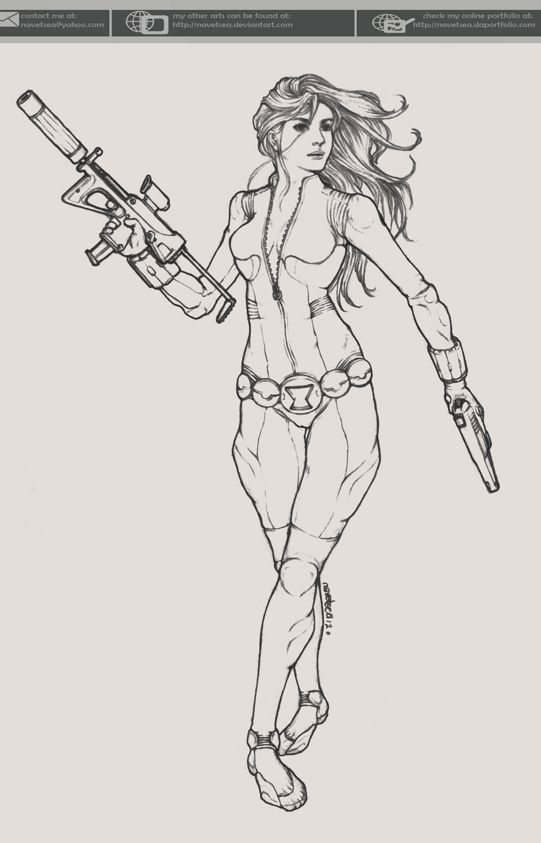 Black Widow sketch by Navetsea