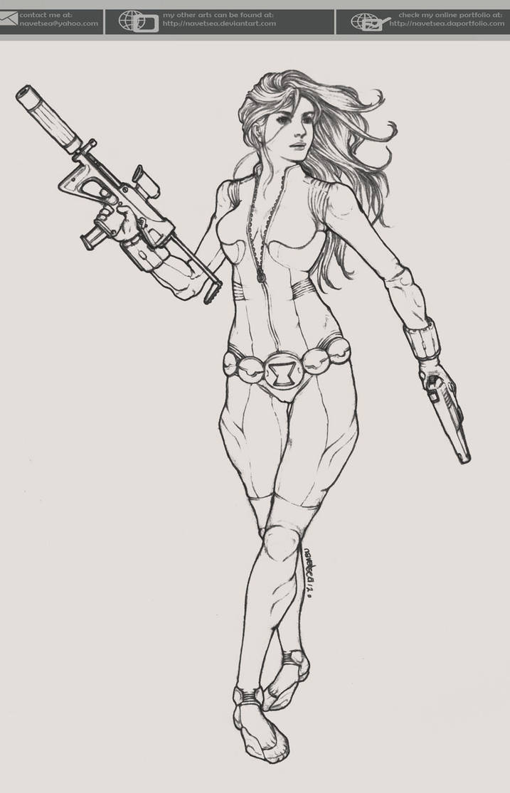 Black Widow sketch by Navetsea
