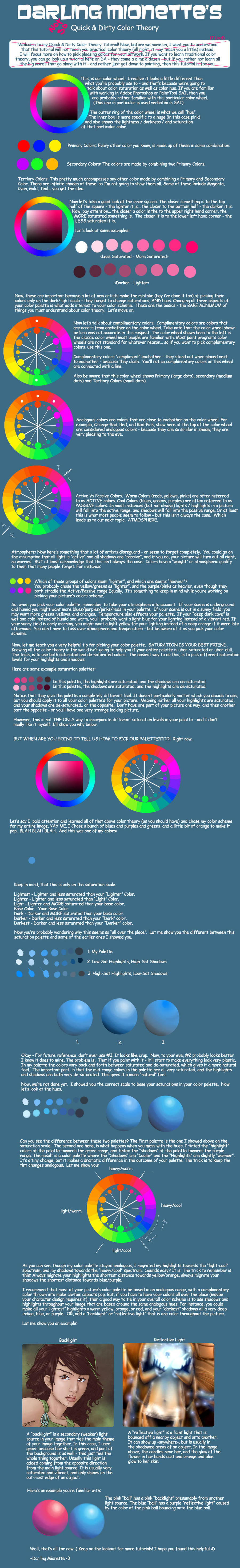 Quick and Dirty Color Theory by DarlingMionette