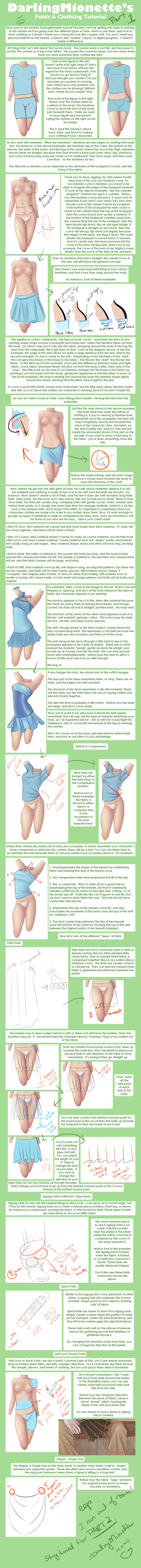 Tutorial - Clothing + Folds 1 by DarlingMionette