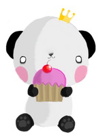 Panda by glitergloom