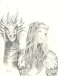 A Lady and her Dragon by Carol-Moore