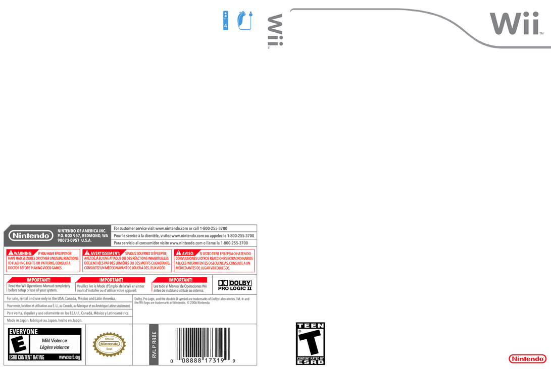 Wii Cover Template - Hi-Res by StardogChampion
