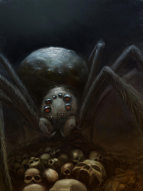Monstrous spider by ortheza