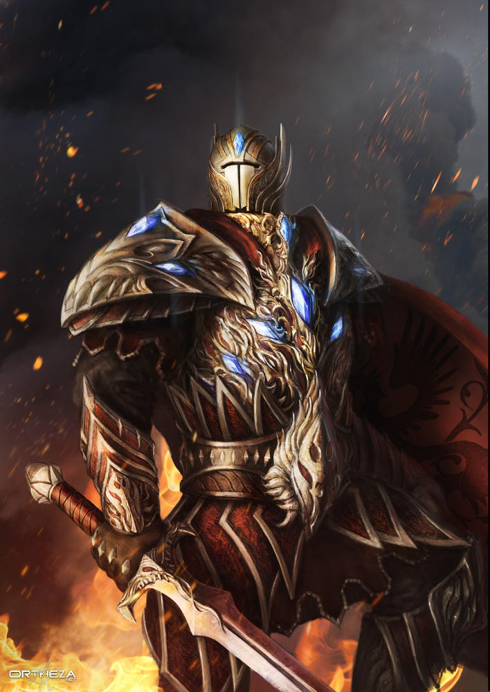 Knight of Fire by ortheza Knight of Fire by ortheza