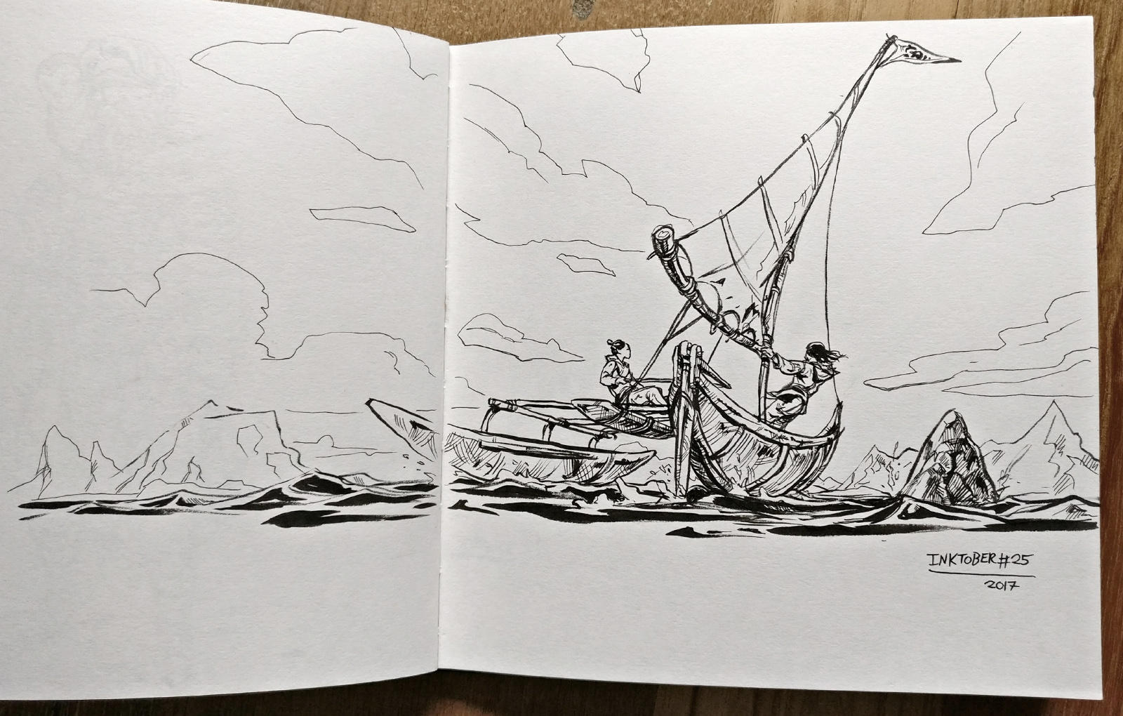 Inktober day 25: Ship! by Jordy-Knoop