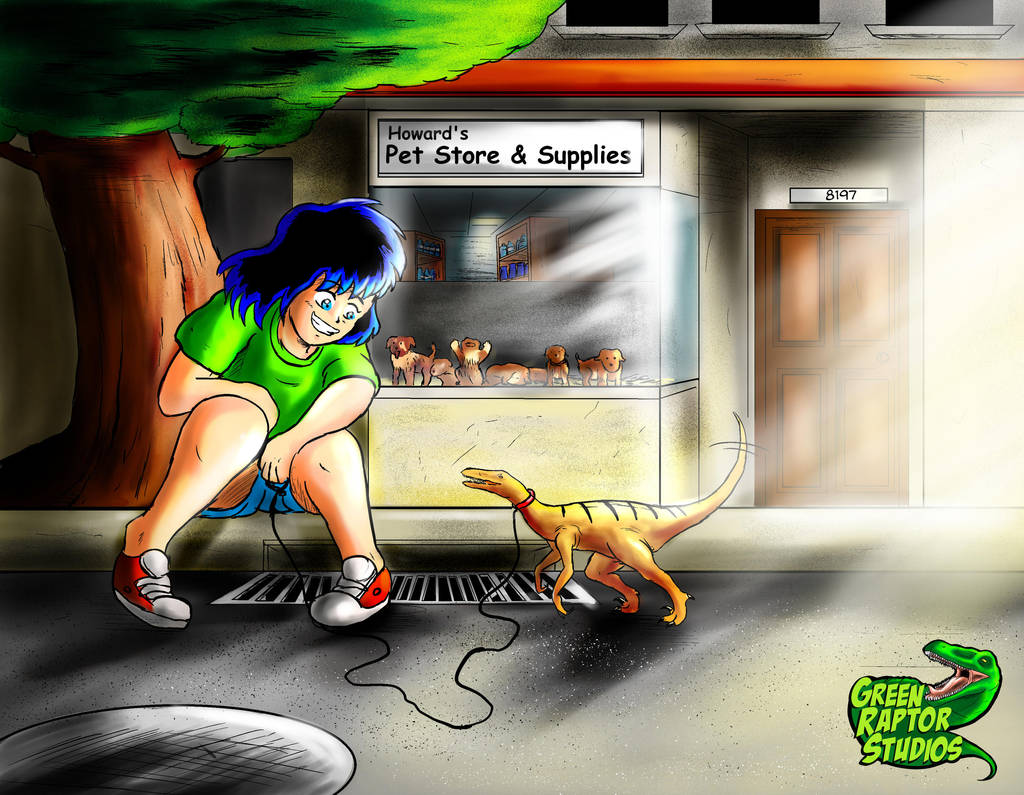 Little Kalwa meets Little Raptor by GreenRaptor15