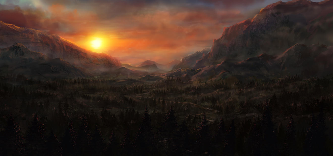 Sunset by JoakimOlofsson