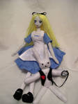 Alice and the white rabbit by dollmaker88