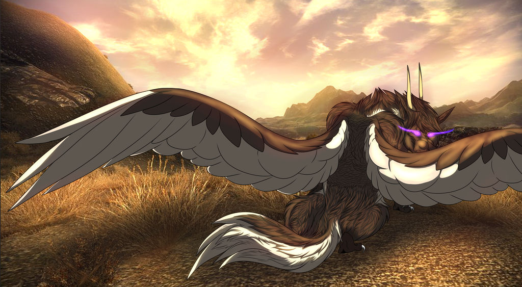 Desert Wolf by Redwolfless