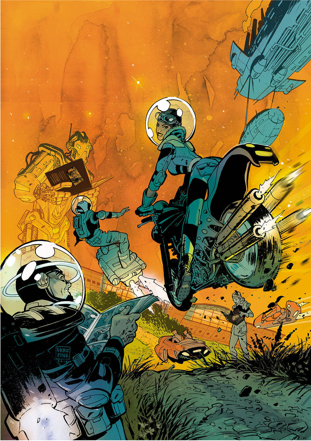 Comic book festival poster illustration by Jovan-Ukropina