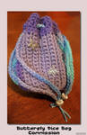 Butterfly Dice Bag Commission by ArielManx