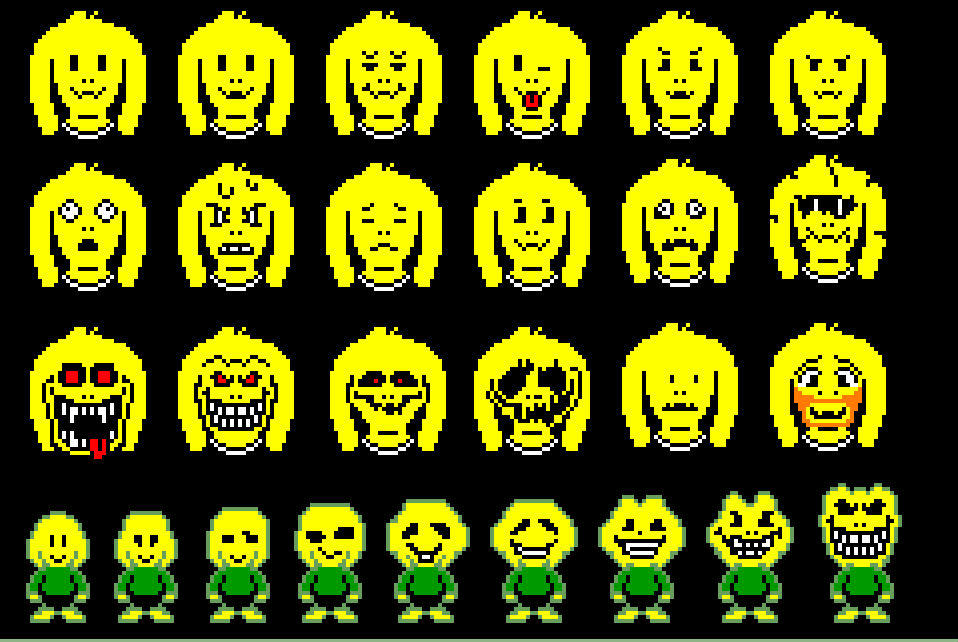 Swapshift Sprite Asriel - Underswap by Gjlewis on DeviantArt