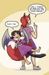 Commission - Luna is very pro tail by Alerane