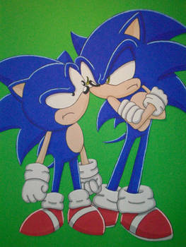 Sonic vs Sonic by AzumiAngel