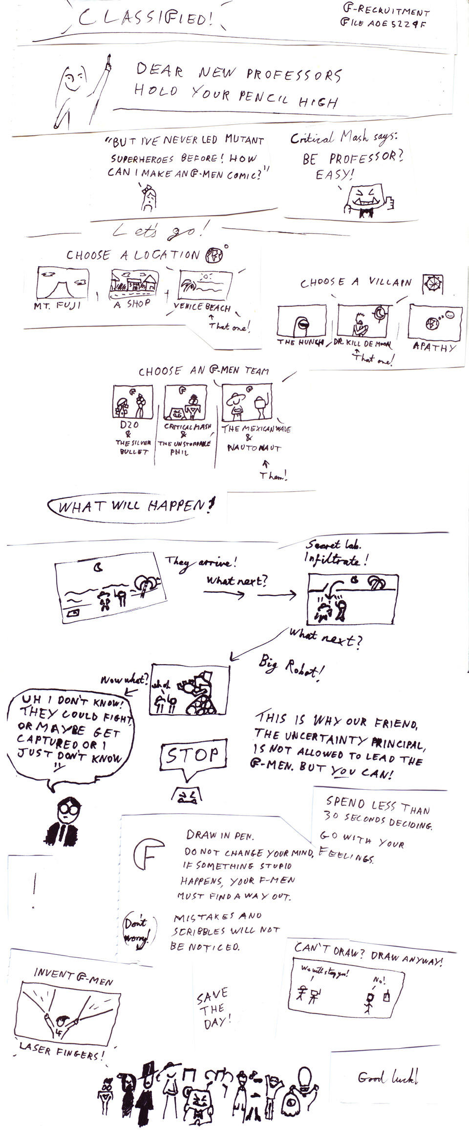How to Make an F-Men Comic by Pachunka