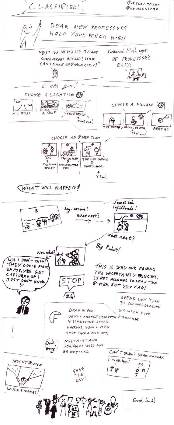 How to Make an F-Men Comic by Pachunka
