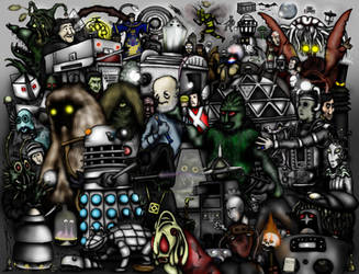 Every Doctor Who Creature - Part 1 - The 1960s by ApocalypseCartoons