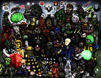 Every Doctor Who Creature - Part 2 - The 1970s by ApocalypseCartoons