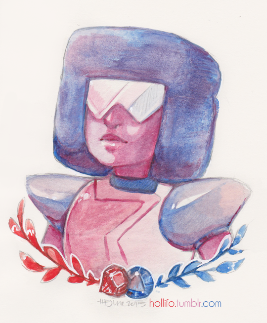 I didn't have any Steven Universe fanart; decided to rectify this She's my favourite, can you tell? Pencil, watercolour, white gel pen