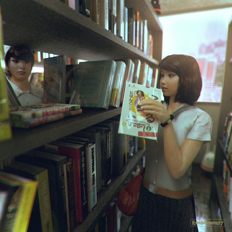 Library Moment by Raindropmemory