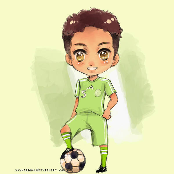 Hetalia style: Chibi Nigeria by waywardgal