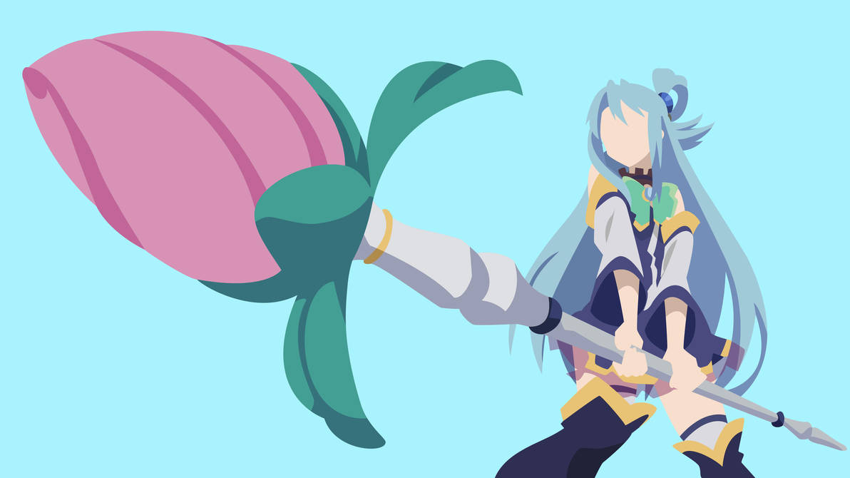 Minimalist Wallpaper - Aqua Konosuba by MrTapoz-kun on ...